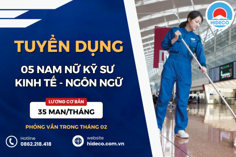 HD4305 TUYỂN 05 NAM NỮ KỸ SƯ KINH TẾ - KẾ TOÁN - QTKD - NGÔN NGỮ - DU LỊCH