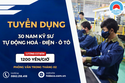 TUYỂN 30 NAM KỸ SƯ TỰ ĐỘNG HOÁ - ĐIỆN - ĐIỆN TỬ - CÔNG NGHỆ Ô TÔ 