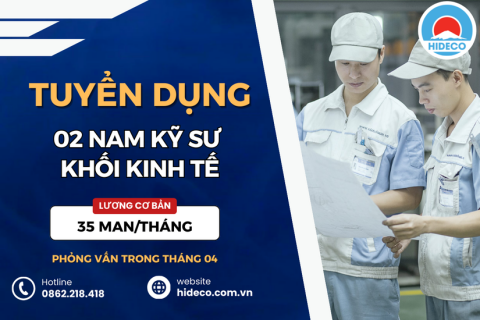 HD4557 TUYỂN 02 NAM KỸ SƯ QUẢN TRỊ KINH DOANH - LOGISTICS - KINH TẾ