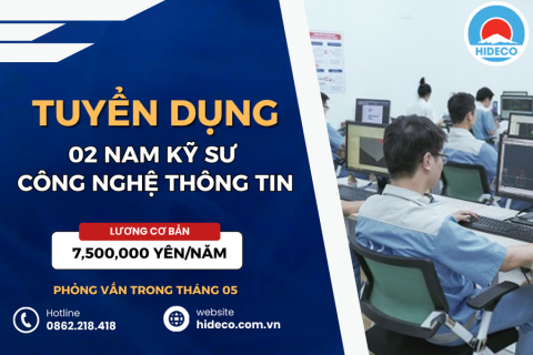 HD4561 TUYỂN 02 NAM KỸ SƯ CÔNG NGHỆ THÔNG TIN