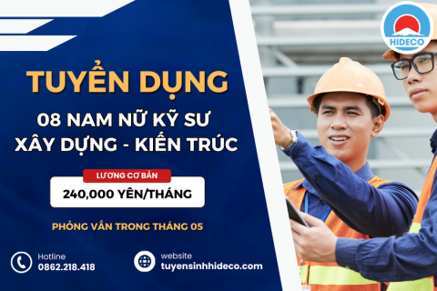 HD4600 TUYỂN 08 NAM NỮ KỸ SƯ XÂY DỰNG - KIẾN TRÚC