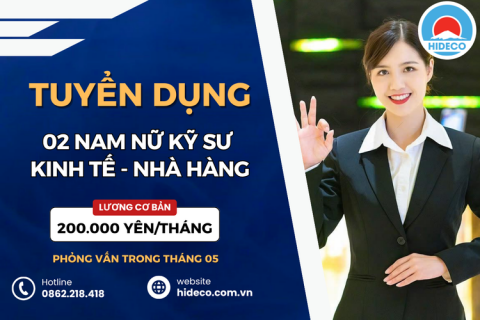 HD4612 TUYỂN 02 NAM NỮ KHỐI KINH TẾ - NHÀ HÀNG KHÁCH SẠN