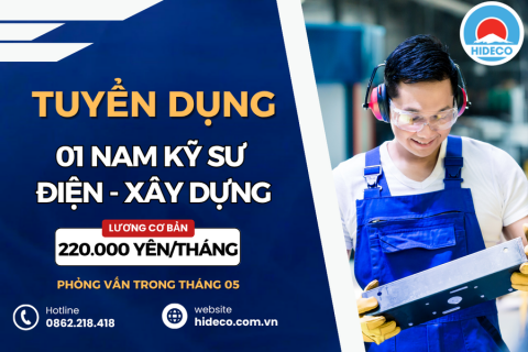 HD4610 TUYỂN 01 NAM KỸ SƯ XÂY DỰNG - ĐIỆN - ĐIỆN TỬ