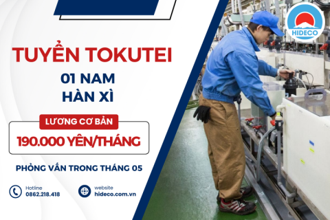 D3572 TUYỂN 01 NAM THỰC TẬP SINH HÀN XÌ LÀM VIỆC TẠI NHẬT