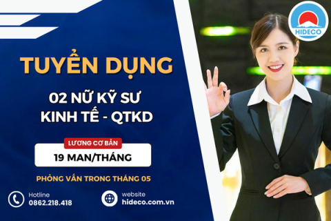 HD4640 TUYỂN 03 NỮ KỸ SƯ KINH TẾ - QUẢN TRỊ KINH DOANH - SENMON