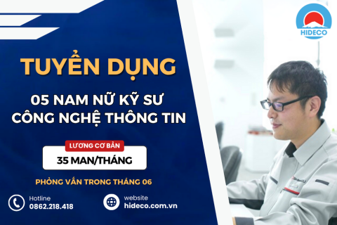 HD4650 TUYỂN 05 NAM KỸ SƯ CƠ CÔNG NGHỆ THÔNG TIN