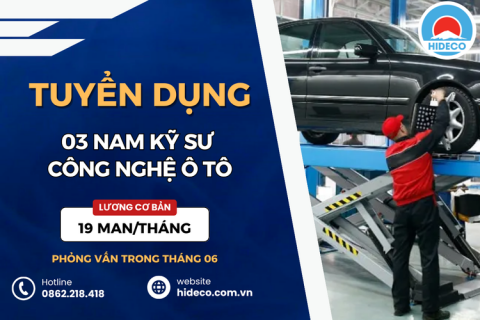 HD4654 TUYỂN 03 NAM KỸ SƯ CÔNG NGHỆ Ô TÔ