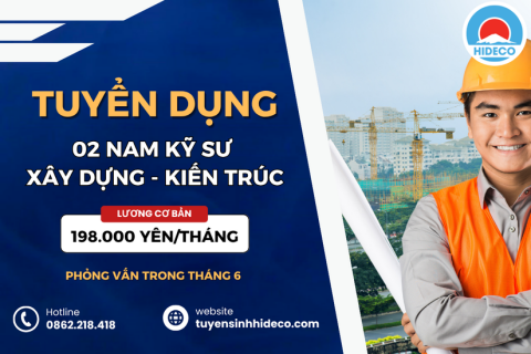 HD4666 TUYỂN 02 NAM KỸ SƯ XÂY DỰNG - KIẾN TRÚC