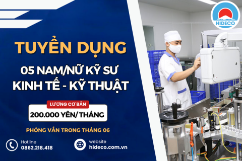 HD4670 TUYỂN 05 NAM NỮ KỸ SƯ KINH TẾ - KỸ THUẬT