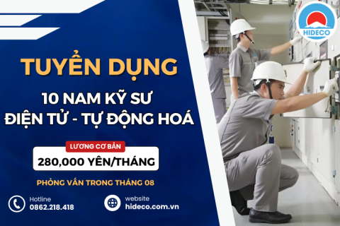 HD4851 TUYỂN 10 KỸ SƯ ĐIỆN - ĐIỆN TỬ - TỰ ĐỘNG HOÁ