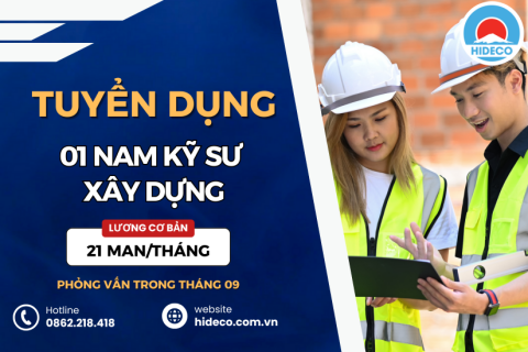 HD4887 TUYỂN 02 NAM KỸ SƯ XÂY DỰNG LÀM VIỆC TẠI NHẬT