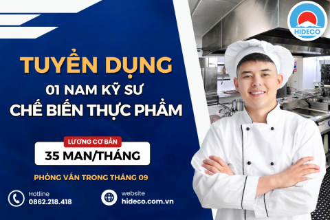 HD4889 TUYỂN 01 NAM NỮ KỸ SƯ KINH TẾ - THỰC PHẨM