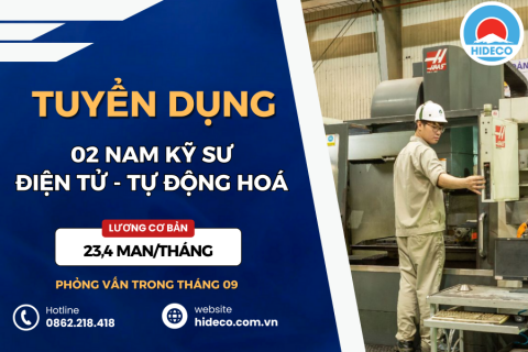 HD4931 TUYỂN 02 NAM KỸ SƯ ĐIỆN - ĐIỆN TỬ - CƠ KHÍ