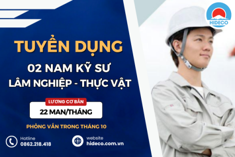HD4940 TUYỂN 02 NAM KỸ SƯ LÂM NGHIỆP - THỰC VẬT