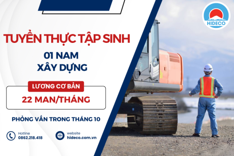 H1226 TUYỂN 01 NAM THỰC TẬP SINH XÂY DỰNG