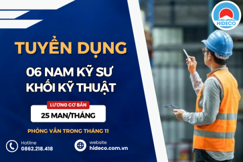 HD5006 TUYỂN 06 NAM KHỐI NGÀNH KỸ THUẬT