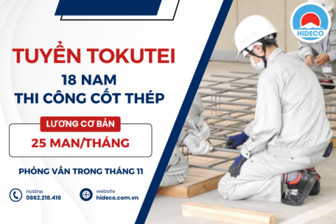 D3608 TUYỂN 18 NAM TOKUTEI THI CÔNG CỐT THÉP