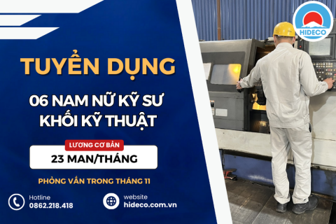 HD5036 TUYỂN 06 NAM KỸ SƯ KHỐI KỸ THUẬT