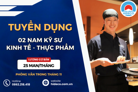 HD5035 TUYỂN 02 NAM KỸ SƯ KINH TẾ - NGÔN NGỮ - KẾ TOÁN