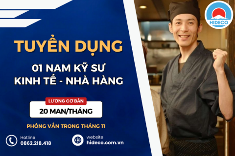HD5034 TUYỂN 01 NAM KỸ SƯ KINH TẾ - NGÔN NGỮ - THỰC PHẨM