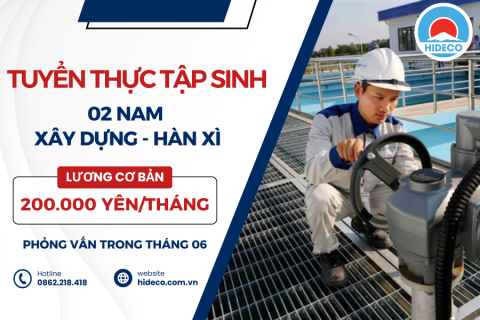 D3582 TUYỂN 02 NAM TOKUTEI XÂY DỰNG - HÀN XÌ