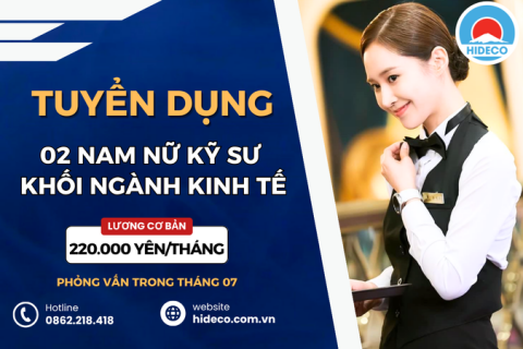 HD4731 TUYỂN 02 NAM NỮ KỸ SƯ KINH TẾ - NGÔN NGỮ - SENMON