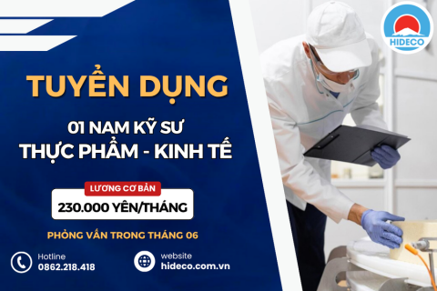 HD4694 TUYỂN 01 NAM NỮ KỸ SƯ KINH TẾ - THỰC PHẨM - NGÔN NGỮ