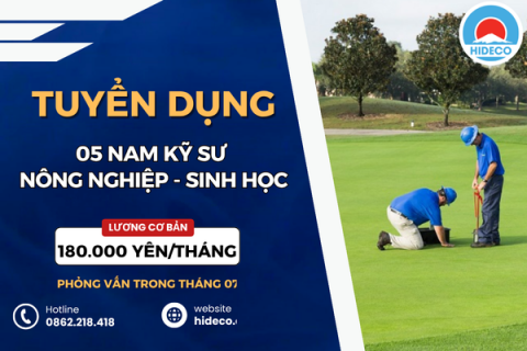 HD4753 TUYỂN 05 NAM KỸ SƯ MÔI TRƯỜNG - LÂM NGHIỆP - NÔNG NGHIỆP