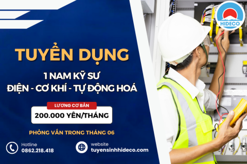 HD4697 TUYỂN 01 NAM KỸ SƯ ĐIỆN - ĐIỆN TỬ - TỰ ĐỘNG HOÁ