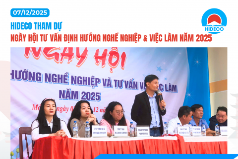 HIDECO THAM DỰ NGÀY HỘI TƯ VẤN ĐỊNH HƯỚNG NGHỀ NGHIỆP VÀ VIỆC LÀM NĂM 2025