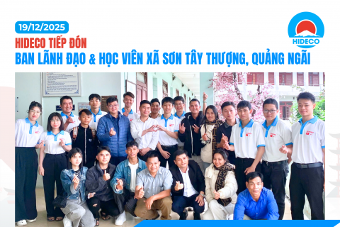 HIDECO TIẾP ĐÓN BAN LÃNH ĐẠO VÀ HỌC VIÊN LỚP TIẾNG NHẬT XÃ SƠN TÂY THƯỢNG TỈNH QUẢNG NGÃI