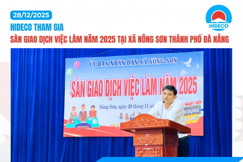 HIDECO THAM GIA SÀN GIAO DỊCH VIỆC LÀM NĂM 2025 TẠI XÃ NÔNG SƠN THÀNH PHỐ ĐÀ NẴNG