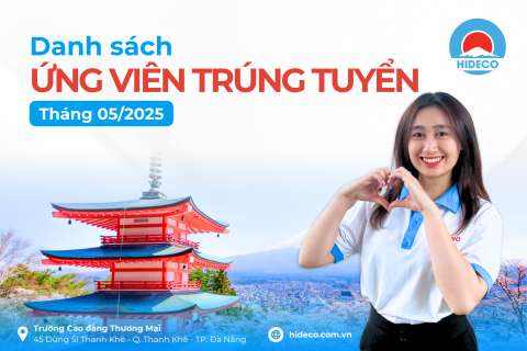 DANH SÁCH ỨNG VIÊN HIDECO TRÚNG TUYỂN THÁNG 05/2025