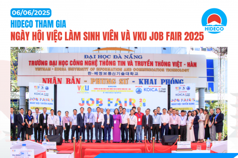 HIDECO THAM GIA NGÀY HỘI VIỆC LÀM SINH VIÊN VÀ VKU JOB FAIR 2025 