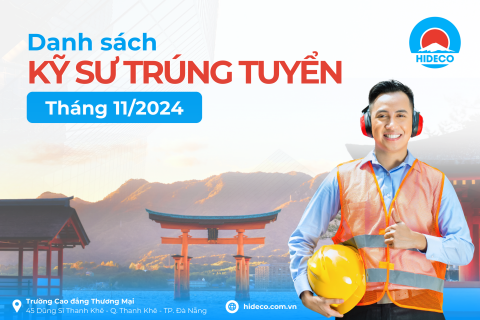 DANH SÁCH ỨNG VIÊN TRÚNG TUYỂN THÁNG 11/2024