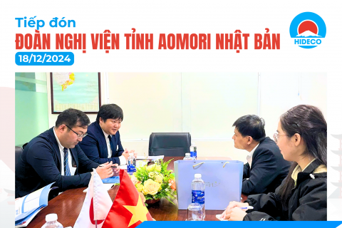 HIDECO TIẾP ĐÓN ĐOÀN NGHỊ VIỆN TỈNH AOMORI NHẬT BẢN NGÀY 19/12/2024