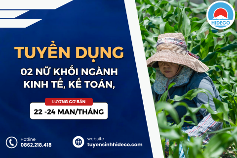 TUYỂN 02 NỮ KHỐI NGÀNH KẾ TOÁN, QUẢN TRỊ KINH DOANH