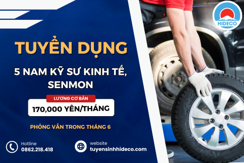 TUYỂN 5 NAM KỸ SƯ KINH TẾ, SENMON