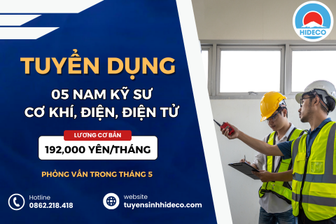 TUYỂN 5 NAM CƠ KHÍ, ĐIỆN, ĐIỆN TỬ
