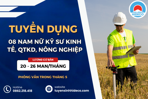 TUYỂN 8 NAM NỮ KINH TẾ, KẾ TOÁN, QTKD, NÔNG NGHIỆP