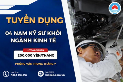 TUYỂN 04 NAM KỸ SƯ KHỐI NGÀNH KINH TẾ