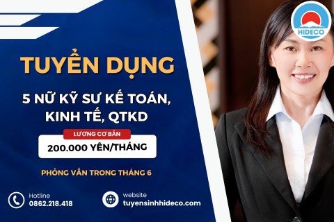 TUYỂN 5 NỮ KỸ SƯ KINH TẾ, KẾ TOÁN, QTKD,...