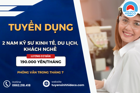 TUYỂN 2 NAM KỸ SƯ KINH TẾ, DU LỊCH