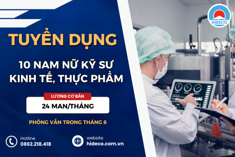 TUYỂN 10 NAM NỮ KỸ SƯ KINH TẾ, THỰC PHẨM