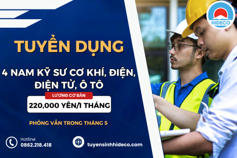 4 NAM KỸ SƯ CƠ KHÍ, ĐIỆN, ĐIỆN TỬ, Ô TÔ 