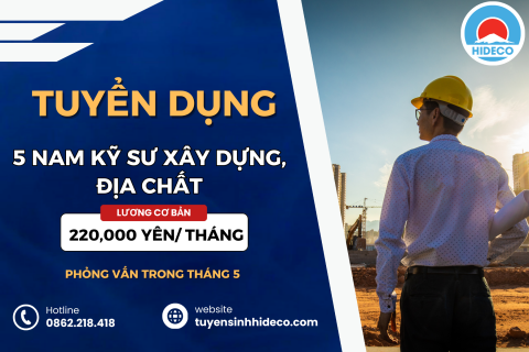 TUYỂN 5 NAM KỸ SƯ XÂY DỰNG, ĐỊA CHẤT 